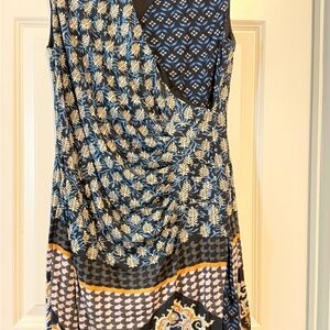 Ritu Kumar Black Dress with Blue Accents